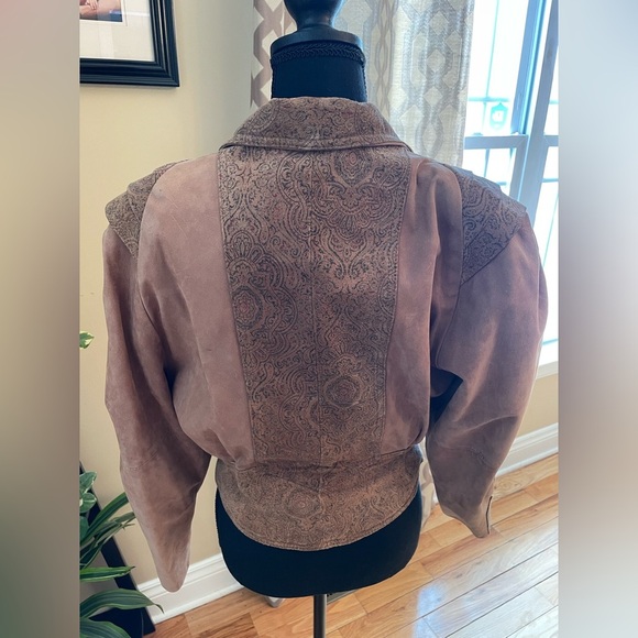 VTG Global Identity GIII Leather Aviator Jacket Women’s Size Small Brown - Picture 5 of 15